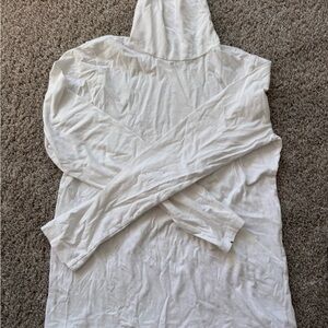 White Long Sleeve Hoodie